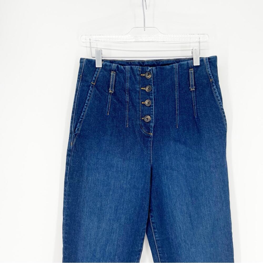 Boden Button Front Relaxed Fit Berkeley Jeans 8 B… - image 4